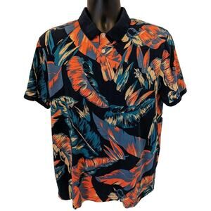 Original Penguin Short Sleeve Hawaiian Polo Shirt Men's Large